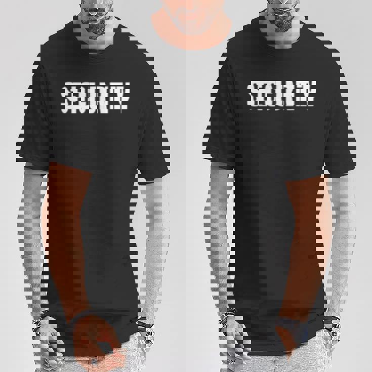 イベントのセキュリティ安全ガードの服装男性女性ecurity 長袖tシャツ Tシャツ 面白い贈り物