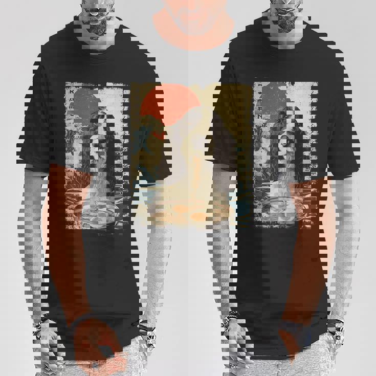 イングリッシュスプリンガー・スパニエル 英語 スプリンガー スパニエル 犬 ラーメン Tシャツ 面白い贈り物