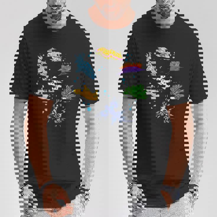 ウミウシ ウミウシ オーシャン スキューバ ダイバー シュノーケリング 水族館 Tシャツ 面白い贈り物