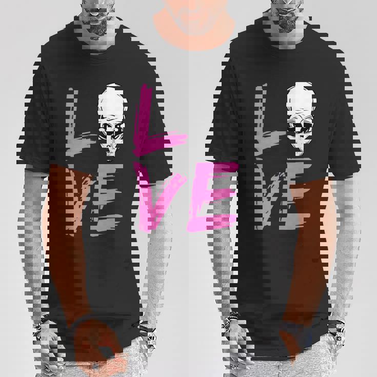 エイリアンラバーtシャツ エイリアンフェイス Ufo ファニーtシャツ Tシャツ 面白い贈り物