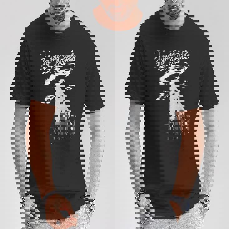 エイリアン誘拐 Ufo Humans Are Terrible Tシャツ 面白い贈り物