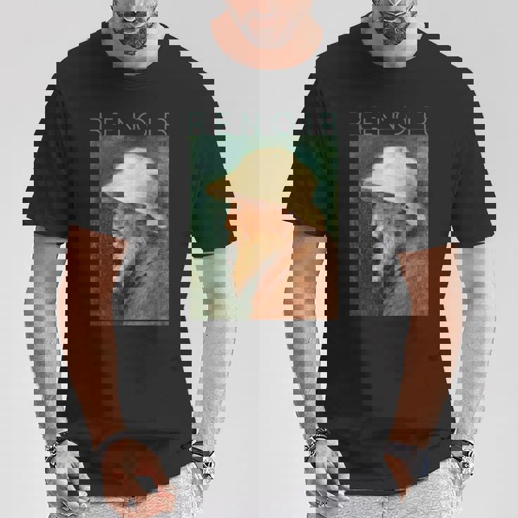 オーギュスト・ルノワール自画像 Tシャツ 面白い贈り物