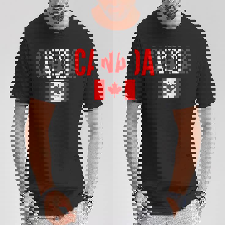 カナダ カナダの国旗 長袖tシャツ Tシャツ 面白い贈り物