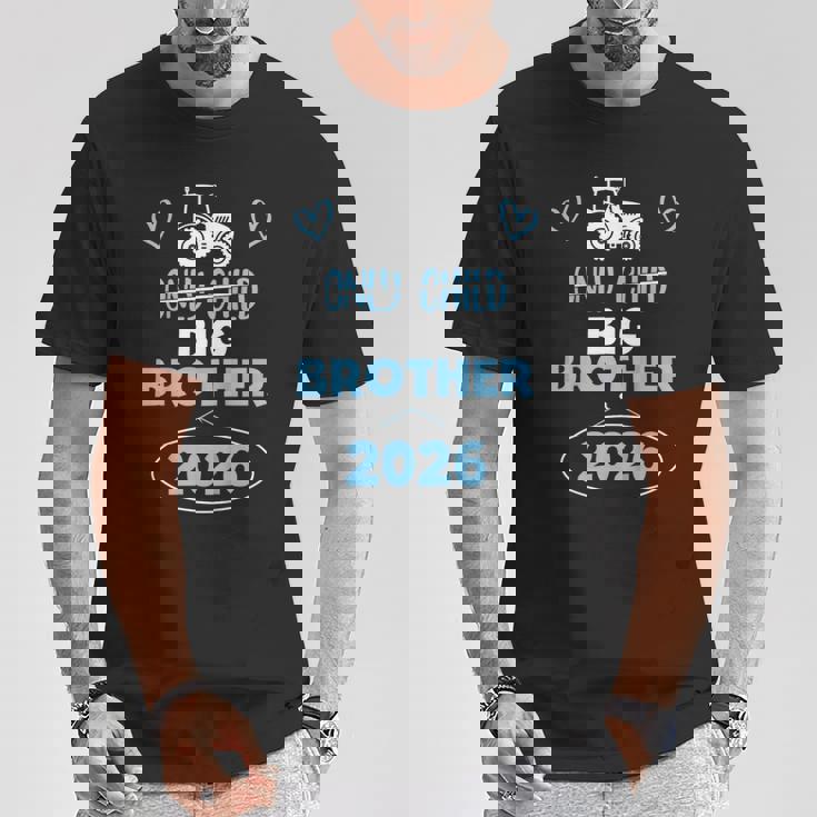 キッズ 一人っ子に取り消し線を引いたトラクター ビッグ ブラザー 2026 Tシャツ 面白い贈り物