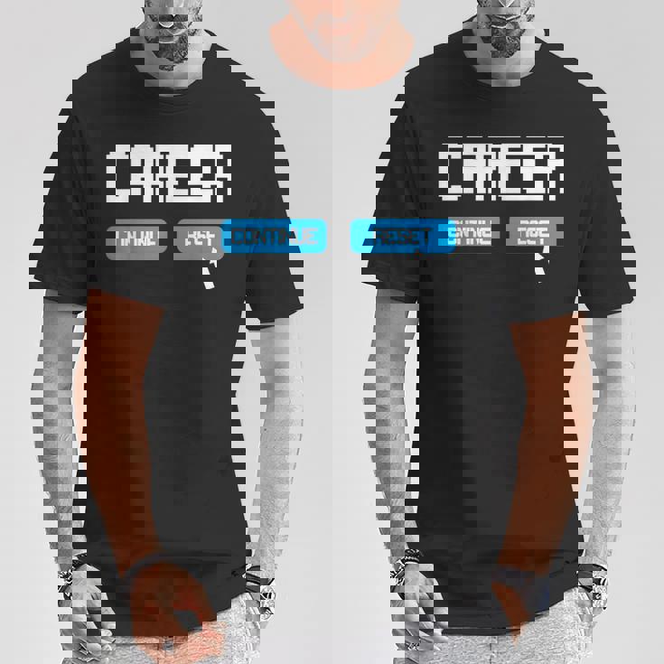 キャリアリセット転職 Tシャツ 面白い贈り物