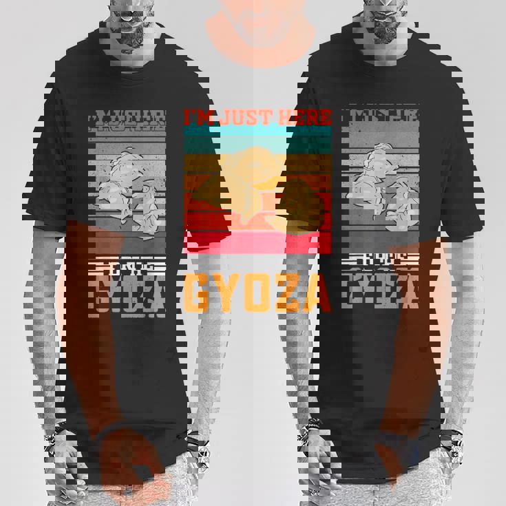 ギョーザが食べたくてたまらない、おもしろいレトロ中華餃子 Tシャツ 面白い贈り物