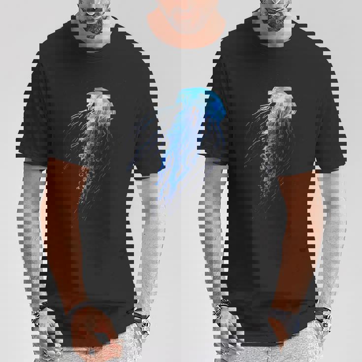 クラゲ 動物 動物園 アート クラゲ Tシャツ 面白い贈り物