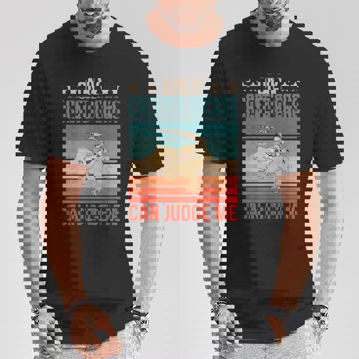 クレステッド・ゲッコーは私を判断できる 爬虫類 クレステッド・ゲッコー Tシャツ 面白い贈り物