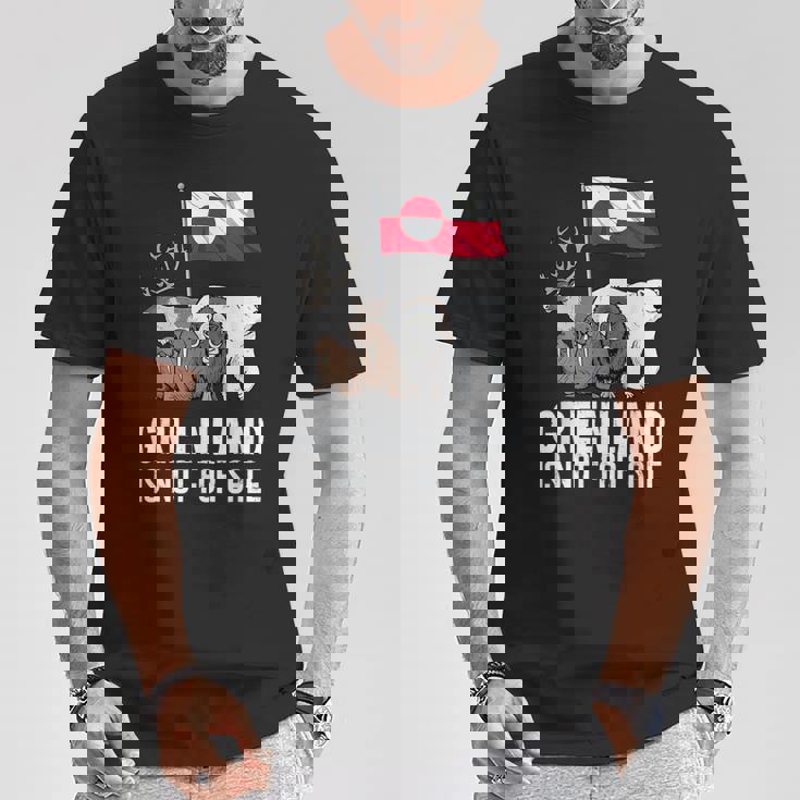 グリーンランド 非売品 グリーンランド 国旗 動物 グリーンランダー Tシャツ 面白い贈り物