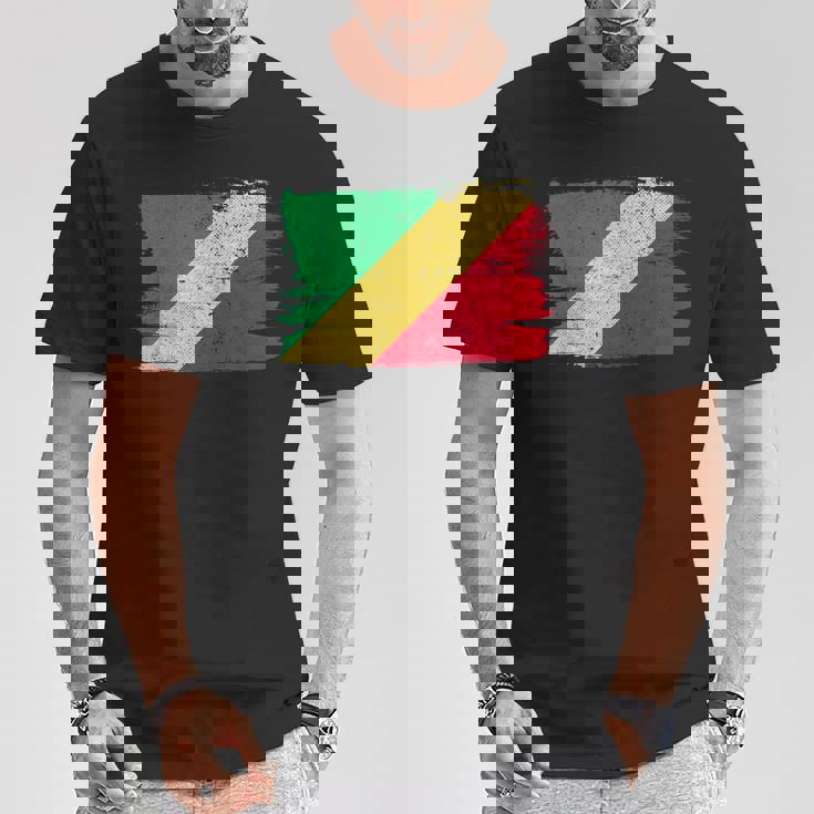 コンゴ民主共和国 旗 Democratic Republic Congo Flag Pride Proud Tシャツ 面白い贈り物