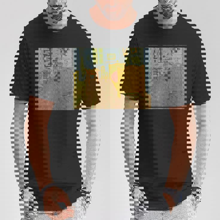 ゴッホ-アルルのベッドルーム Tシャツ 面白い贈り物