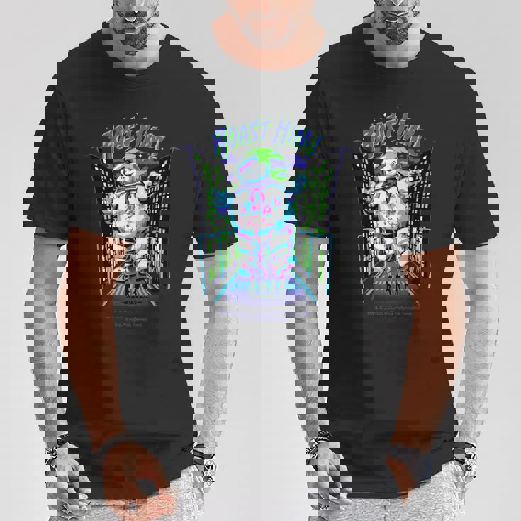ゴーストバスターズ ハロウィンデザイン ローストヒムの楽しみ 長袖tシャツ Tシャツ 面白い贈り物