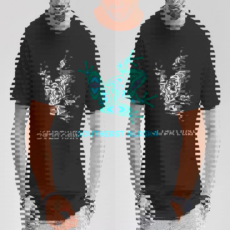 サウスイーストアラスカ フロッグ パシフィック Nw ネイティブ Tシャツ 面白い贈り物