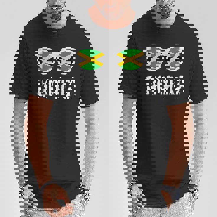 サングラス フラッグ ジャマイカ ジャマイカ 生まれ Tシャツ 面白い贈り物