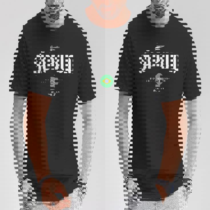 サンパウロ ブラジル ヴィンテージ サンパウロ ブラジル パウリスタ 長袖tシャツ Tシャツ 面白い贈り物