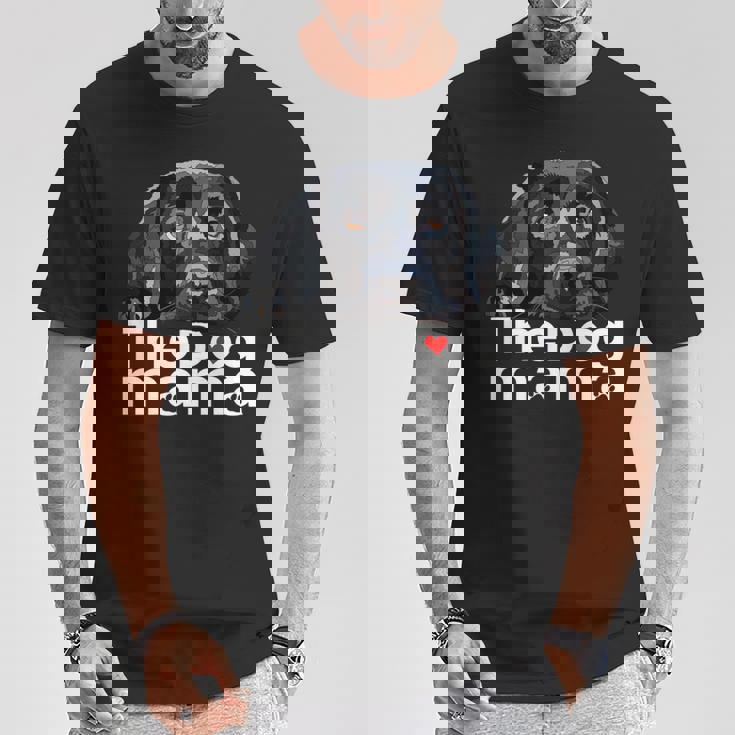 ザドッグママブラックラブラドールママレトリーバーマザードッグマミー 長袖tシャツ Tシャツ 面白い贈り物