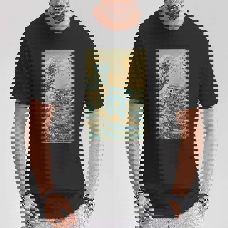 シックスセブン 6-7 神奈川沖大波 67 ブレインロットミーム Tシャツ 面白い贈り物