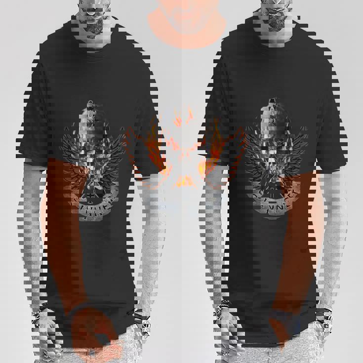 シナーヘビーメタルフライングv 長袖tシャツ Tシャツ 面白い贈り物