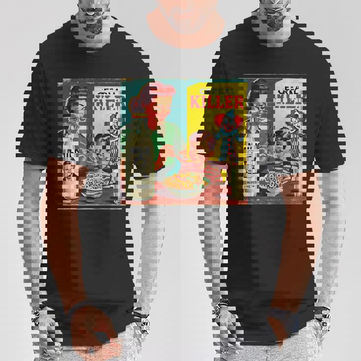 シリアルシリアルキラー音声しゃれミッドセンチュリー広告ユーモア Tシャツ 面白い贈り物