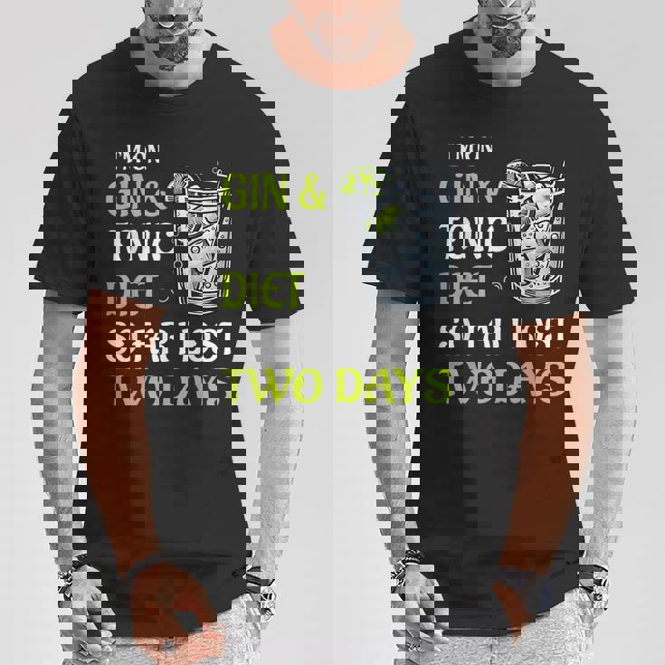 ジントニック ダイエット お酒 カクテル 面白い ドリンク Tシャツ 面白い贈り物
