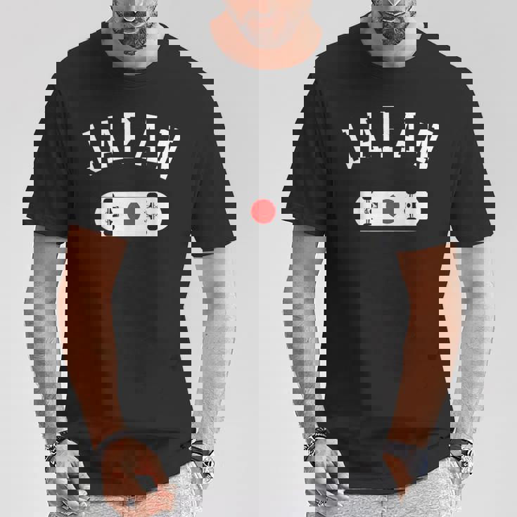 チームジャパンスケートボードジャージー日本国旗 Tシャツ 面白い贈り物