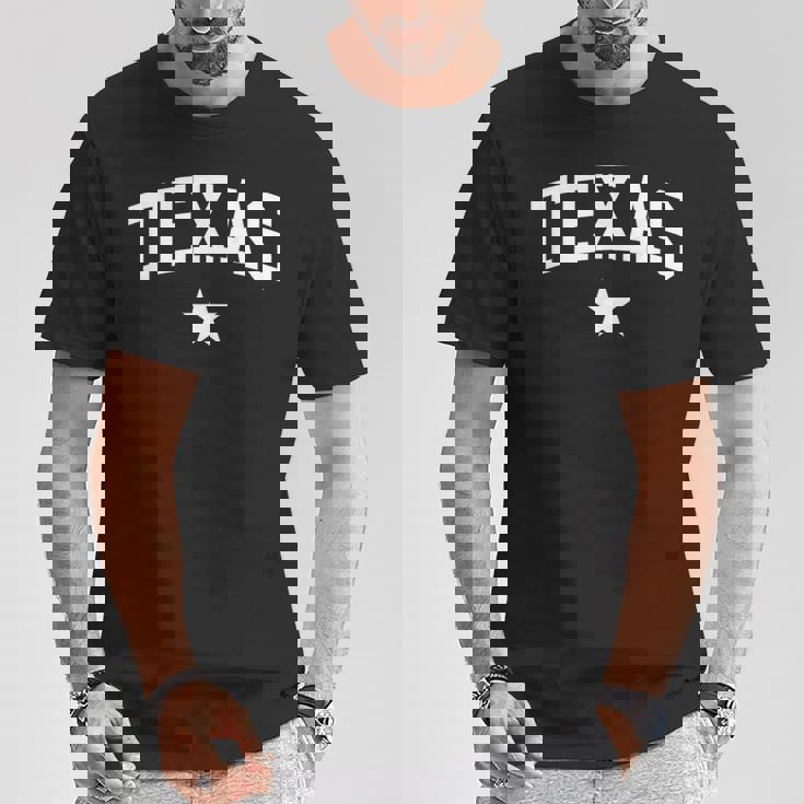 テキサス州立大学からのテキサスホームヴィンテージテキサスギフト。 Tシャツ 面白い贈り物