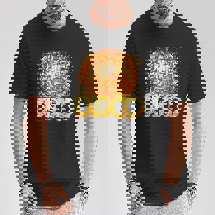 ディスコフィーバーコスチューム女性男性-ダンステーマパーティー用品 Tシャツ 面白い贈り物