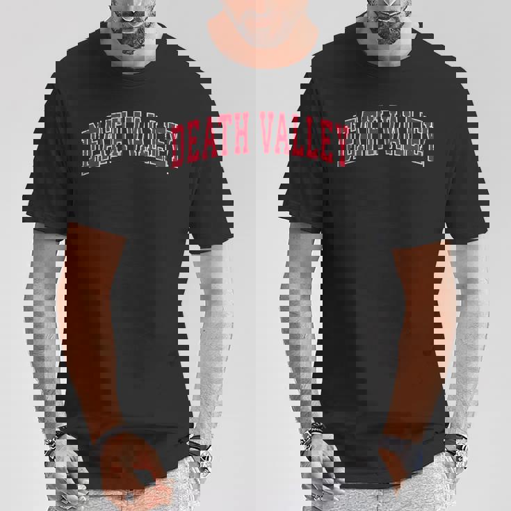 デスバレー国立公園 ビンテージスポーツデザイン レッドデザイン Tシャツ 面白い贈り物