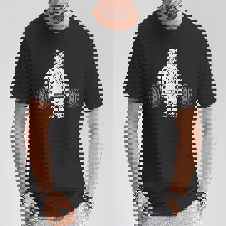 デッドリフト フィットネス 猫 ウェイトトレーニング エクササイズ ギフト Tシャツ 面白い贈り物