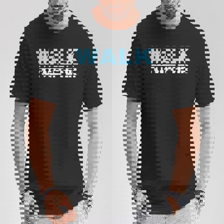 トゥギャザー ウォーク インドア ウォーキング アウトドア おうちで歩く ポンドオフ Tシャツ 面白い贈り物