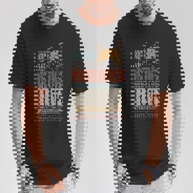 ドラムを弾いても間違えないかっこいいドラムセットラバー Tシャツ 面白い贈り物