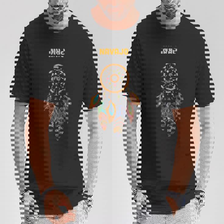 ナバホ族ネイティブアメリカン インディアン レトロ ドリームキャッチャー Tシャツ 面白い贈り物