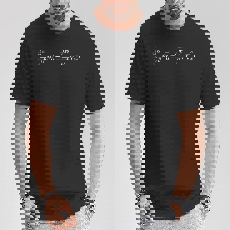 ナビエ・ストークス方程式 長袖tシャツ Tシャツ 面白い贈り物