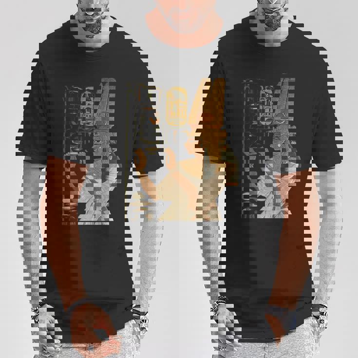 ネフェルタリ女王 古いエジプトファラオ家族 誕生日 クリスマスギフト Tシャツ 面白い贈り物