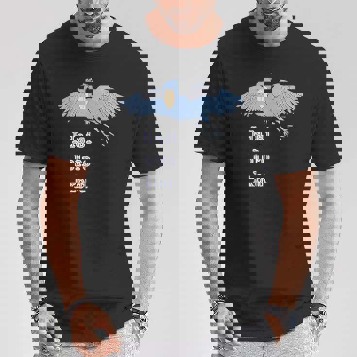 ハシビロコウさん 『いん ざ すかい』どうぶつフレンズ 動物園の生き物 大きな鳥 Tシャツ 面白い贈り物