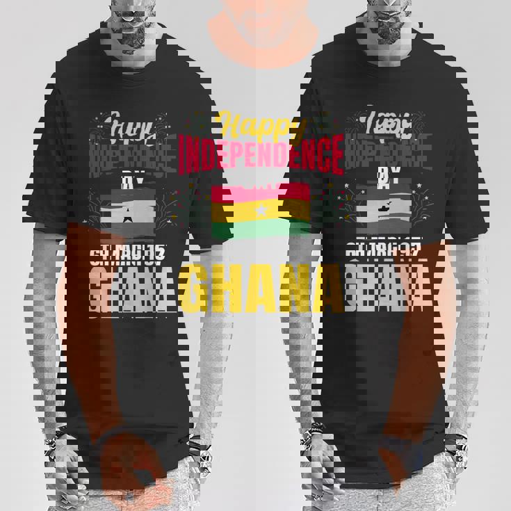 ハッピー独立記念日 ガーナ ガーナの歴史の誇り Tシャツ 面白い贈り物