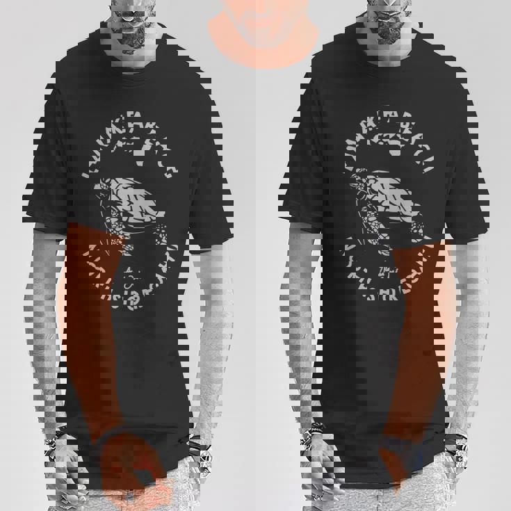 ハワイ ホヌ ウミガメ ラニアクア ビーチ ノースショア オアフ島 長袖tシャツ Tシャツ 面白い贈り物