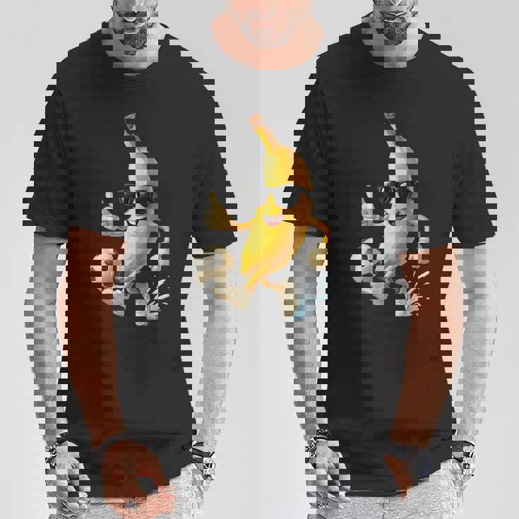 バナナサッカー Tシャツ 面白い贈り物