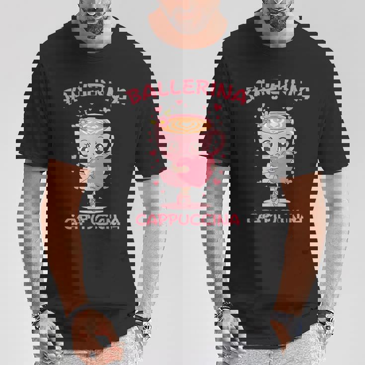 バレリーナ カプチーノ かわいい イタリアン ブレイン ミーム キッズ ガールズ Tシャツ 面白い贈り物