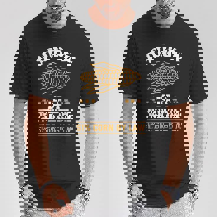 バーボンは野菜 コーンウイスキー バーボン 飲み方 Tシャツ 面白い贈り物