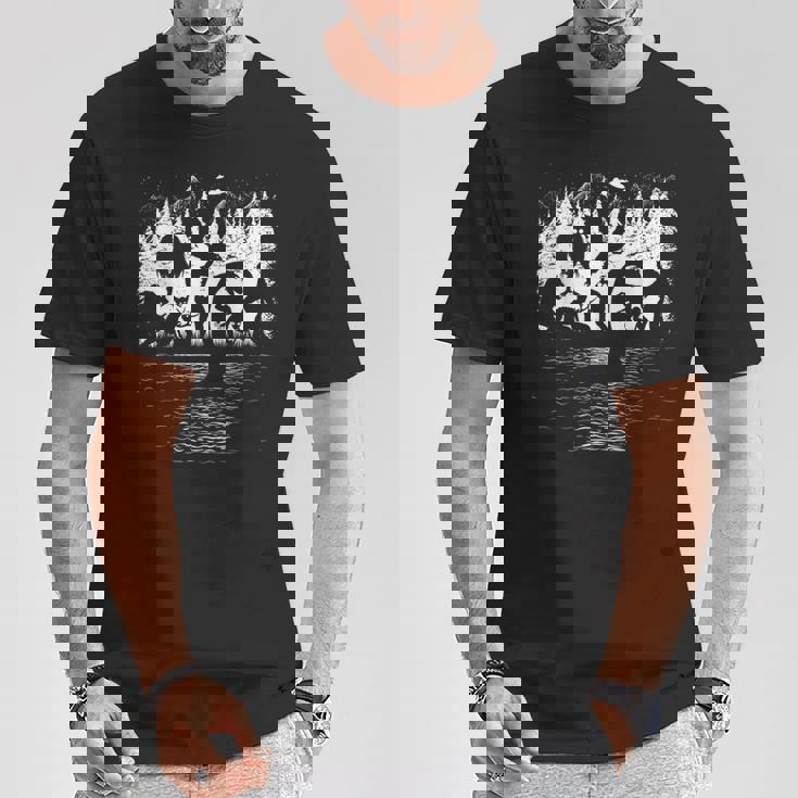 ビッグフット ネス湖 モンスター モスマン エイリアン その他 面白い クリプティッド Tシャツ 面白い贈り物