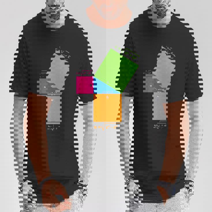 ピタゴラスの定理 教師と生徒のための数学の数式 Tシャツ 面白い贈り物