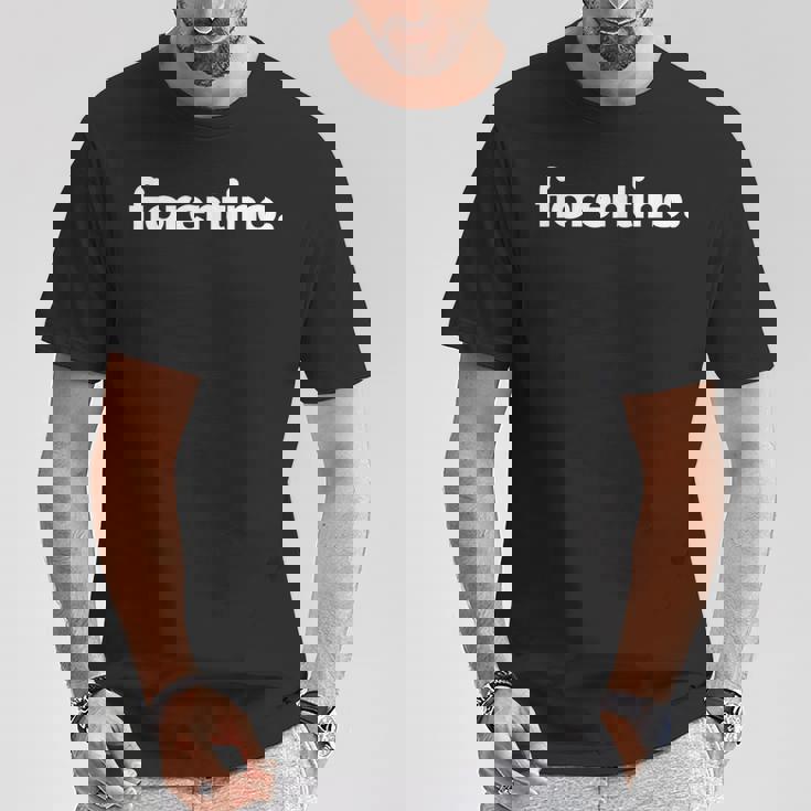 フィオレンティーノ フィレンツェ市 男性的 Tシャツ 面白い贈り物