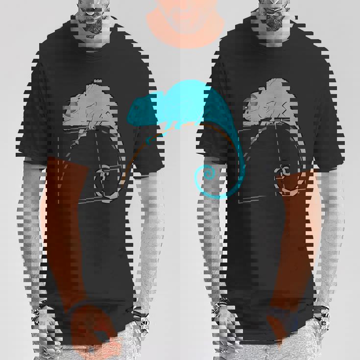 フィボナッチカメレオン黄金比 Tシャツ 面白い贈り物