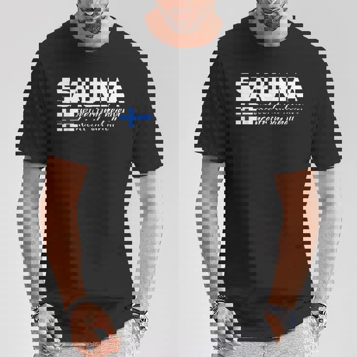 フィンランドのフィンランド サウナ ヘブン ホッター よりヘヴン ホッター Tシャツ 面白い贈り物