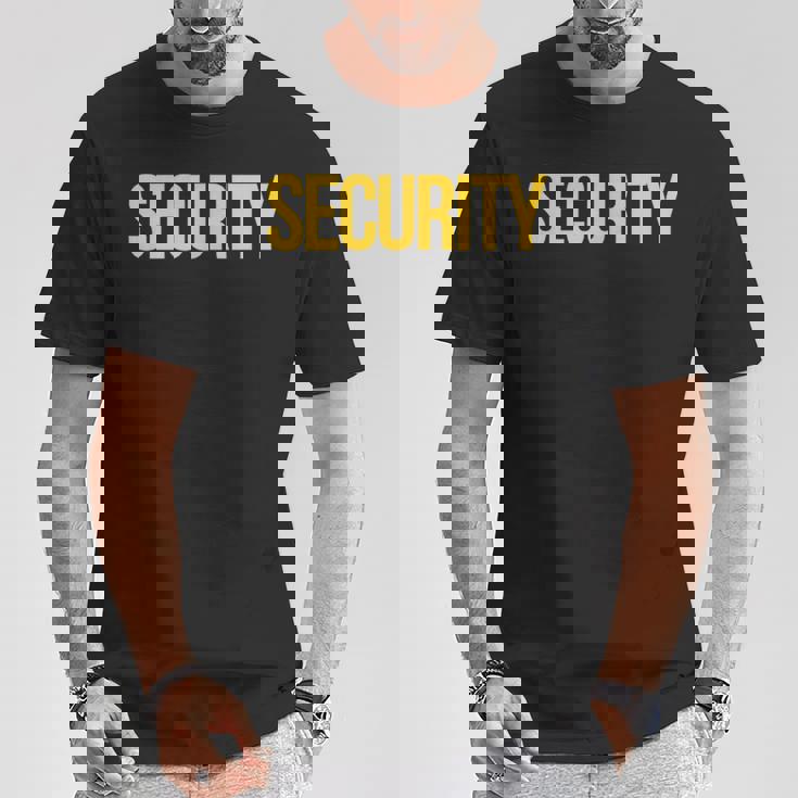 フロントセキュリティバックにセキュリティガード。 Tシャツ 面白い贈り物