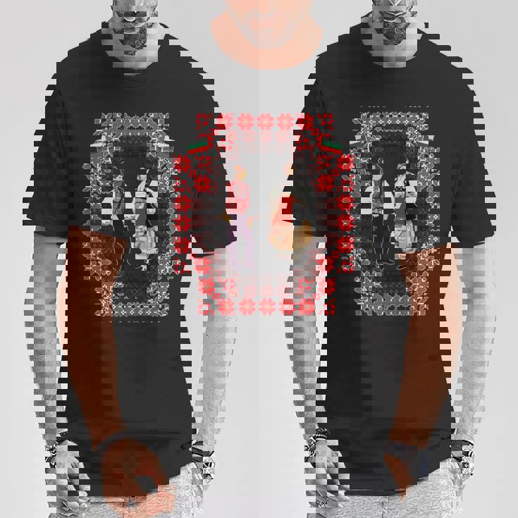 ブルガリアの伝統民族舞踊。ダンサー 長袖tシャツ Tシャツ 面白い贈り物