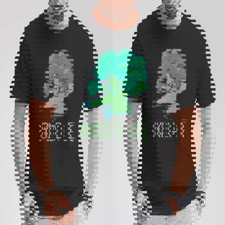 ブロッコリー 面白い空手カンフーブロッコリー野菜 Tシャツ 面白い贈り物