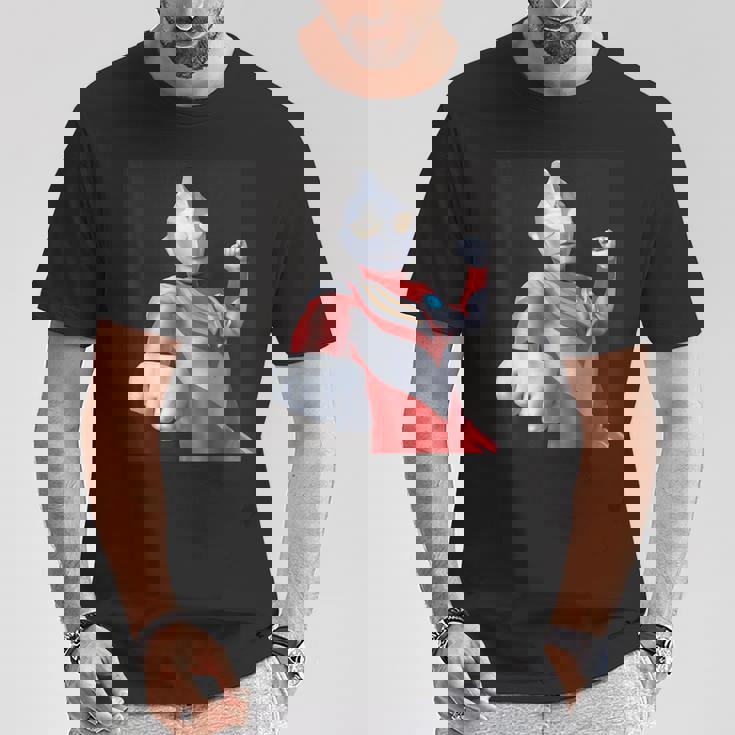 ブロマイドシリーズ ウルトラマンティガ パワータイプ Tシャツ 面白い贈り物