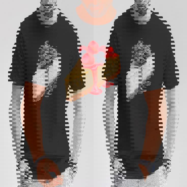 ベリー入りチーズケーキ Tシャツ 面白い贈り物